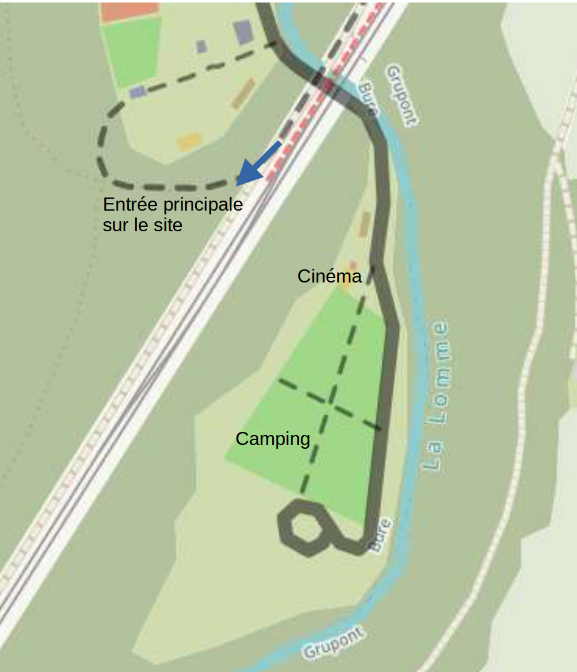 Plan PMR près de l'entrée